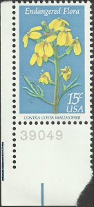 # 1785 Mint Never Hinged ( MNH ) CONTRA COSTA WALLFLOWER