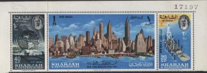 Sharjah C24A (mh [hinged on selvage]) New York World’s Fair (1964)