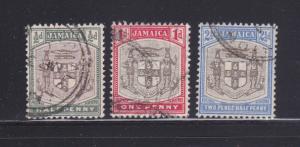 Jamaica 33-35 U Coat of Arms