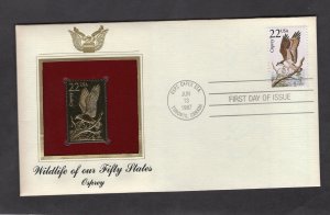 2291 Osprey, FDC PCS Gold Replica