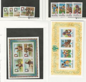 Ghana, Postage Stamp, #704-708, 709-713 Set & Sheet Mint NH, 1980