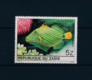 [47599] Congo Zaire 1980 Marine life Fish from sheet MNH