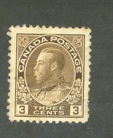 Canada #108 Mint Hinge mark