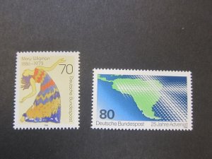Germany 1986 Sc 1474,1495 sets(2) MNH