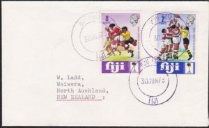 FIJI 1973 cover to NZ ex UDU POINT.........................................B2698