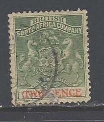 Rhodesia Sc # 3 used (DT)
