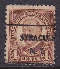 United States (1930) Sc 685 (2) used, precancel Syracuse NY