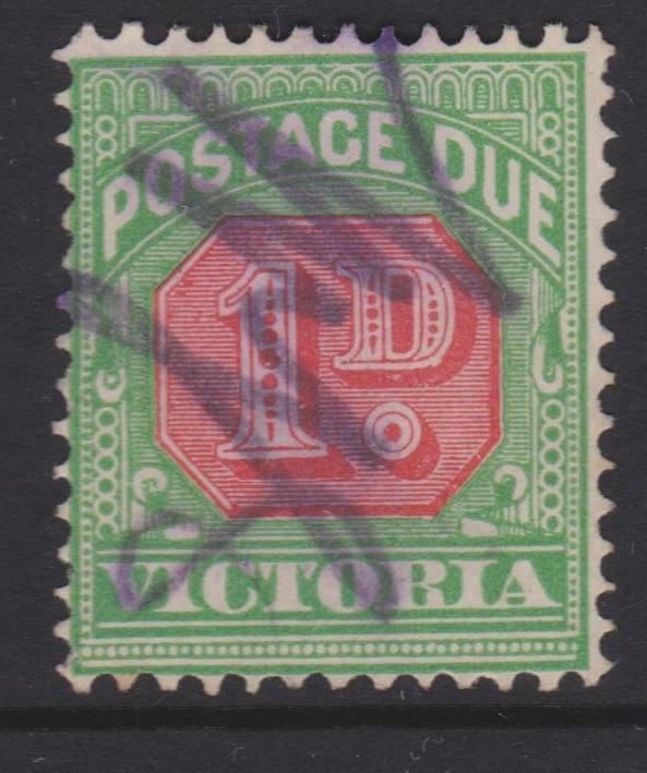 Australia Victoria Sc#J16 Used Inverted Watermark