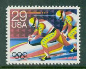 2615 29c Bobsledding Fine MNH