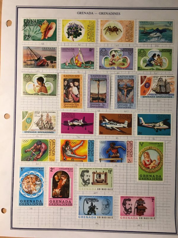 Small Collection of Grenada Grenadines stamps