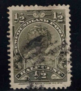 NEWFOUNDLAND Scott 78  Used KEVII as a child, Pen Marked 1898 on back