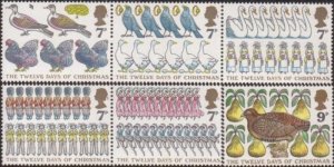 Great Britain 1977 SG1044 The Twelve Days of Christmas set MNH