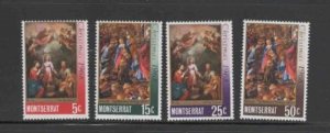 MONTSERRAT #208-211 1968 CHRISTMAS MINT VF NH O.G