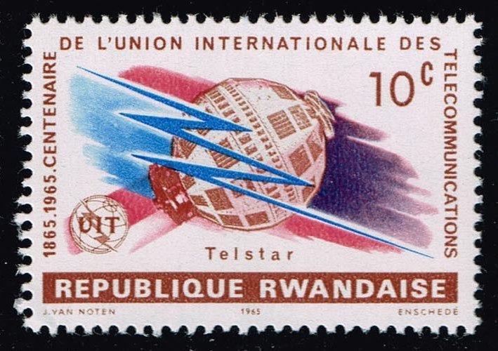 Rwanda #109 Telstar and ITU Emblem; MNH (0.25)