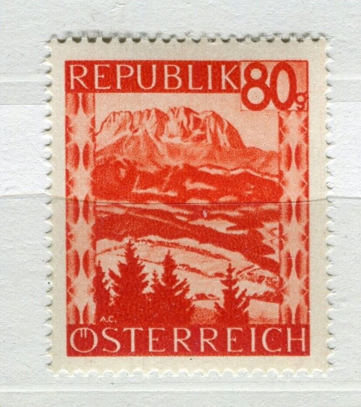 AUSTRIA; 1947 early Landscapes issue fine Mint hinged 80g. value