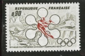 FRANCE Scott 1332 MNH** 1972 Winter Olympic stamp CV$.50