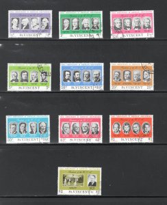 St. Vincent, Scott #434-444   VF, Used, Complete Set, CV $3.00 ...6050192