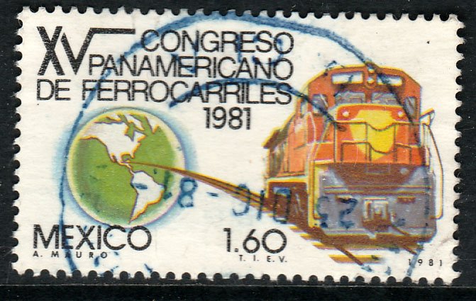 MEXICO 1257, Pan-American Railroad Congress. Used. VF. (897)