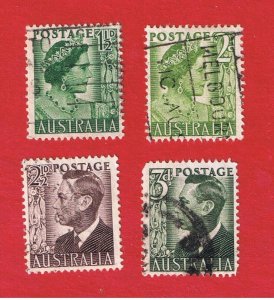 Australia #230-233    VF used   Royalty    Free S/H