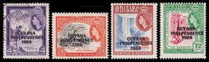 Guyana Scott 32C, 32O, 32Q, 32R (1966-67) M/U H F-VF, CV $6.00 M