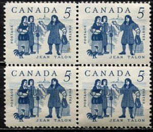 Canada; 1962: Sc. # 398:  MNH Cpl. Set, Block of Four