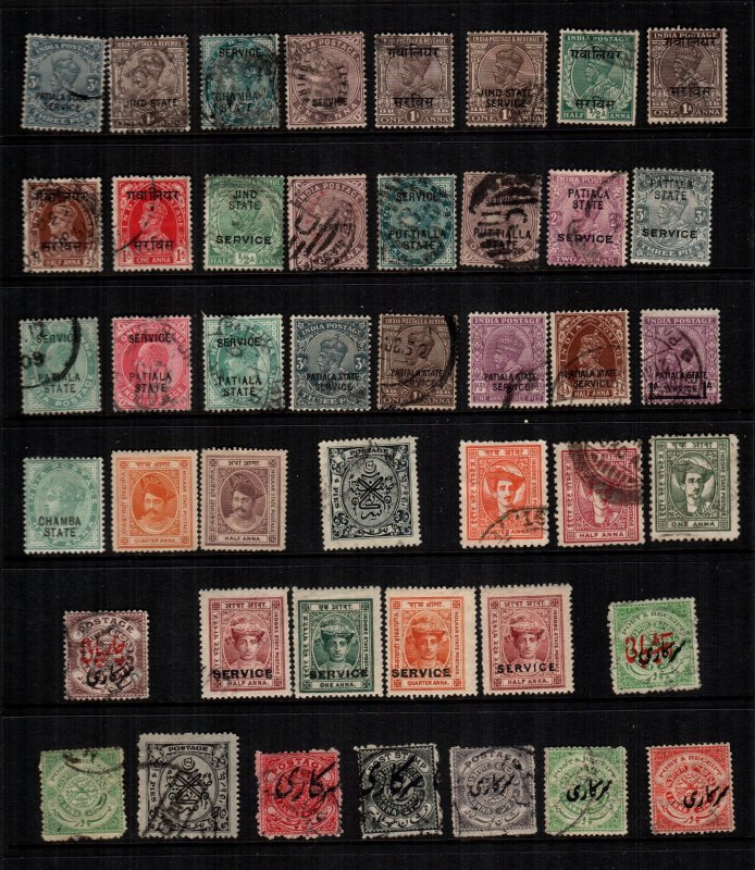 India offices and states 43 diff used and mint