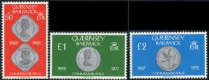 Great Britain - Guernsey  #201-203  Mint NH CV $9.75