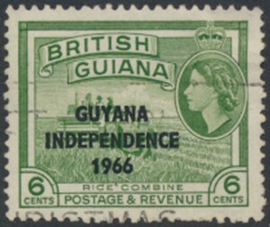  Guyana  OPT Independence SC# 10A  Used   see details & scans
