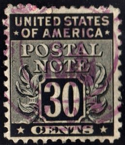 SC#PN12 30¢ Postal Note Single (1945) Used