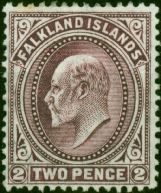 Falkland Islands 1904 2d Purple SG45 Fine MM