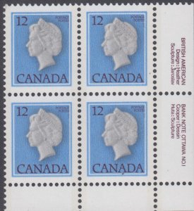 Canada UNITRADE MNH  #  713    LR   Plate 1      Corner Block
