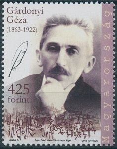 Hungary Stamps 2013 MNH Geza Gardonyi Writers Literature Famous People 1v Set