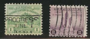 USA Scott 728-729 Used 1933 set