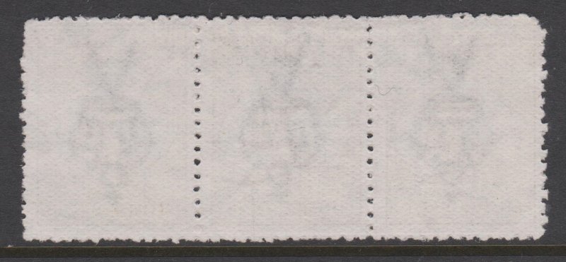 Australia Sc#5 Used - Inverted Watermark - Strip of 3