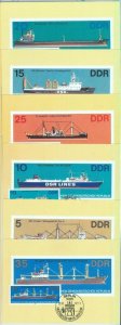 83633 - GERMANY DDR - Postal History - Set of 6  MAXIMUM CARDS - Ships  1982