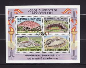 St Thomas and Prince Islands 572 MNH Olympic Venues (B)