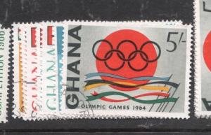 Ghana Olympics SC 179-85 VFU (7djr) 