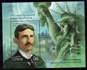 2172 - Serbia 2024 - Nikola Tesla - MNH Souvenir Sheet