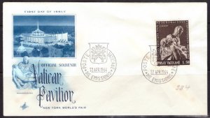 F2264   VATICAN CITY   FDC # 384         World's Fair - N.Y.  '64