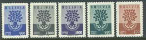 BOLIVIA SC# C212-16 VF MNH 1960