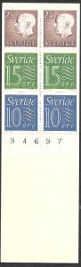 Sweden 580a mnh booklet pane of 6 - 2013 SCV $2.25 - full booklet pane