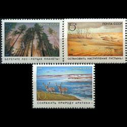 RUSSIA 1989 - Scott# 5747-9 Environment Set of 3 NH