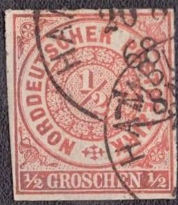 North German Confederation - 3 1868 Used