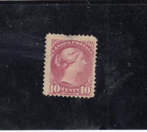 CANADA # 40a FVF-MH 10cts (Thin) CAT VALUE $500