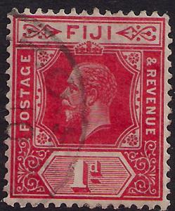 Fiji 1912 - 23 KGV 1d Carmine used SG 127 ( J1247 )