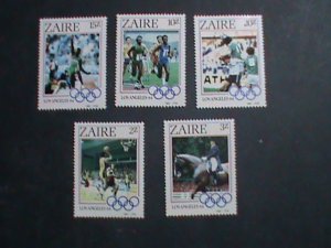 ZAIRE-1984 SC#1154-8 SUMMER OLYMPIC GAMES LOS ANGELES'84 U.S.A MNH SET-VF RARE