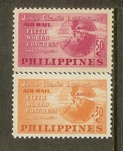 Philippines, Scott #'s C68-C69, Junior Chamber Issues, MLH