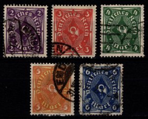 Germany 1921 Posthorn (single color), Part Set [Used]