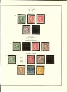 US Scott #480 - 490 Coil Singles