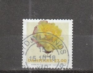 Denmark  Scott#  1796  Used  (2018 Sekel Rose)